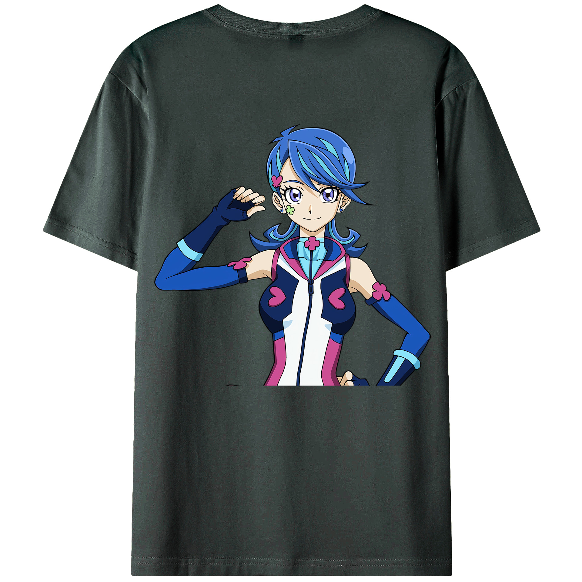 （画像用） 遊☆戯☆王 Yu-Gi-Oh! 綿100％ メンズ半袖Tシャツ（バックプリント） 通気性